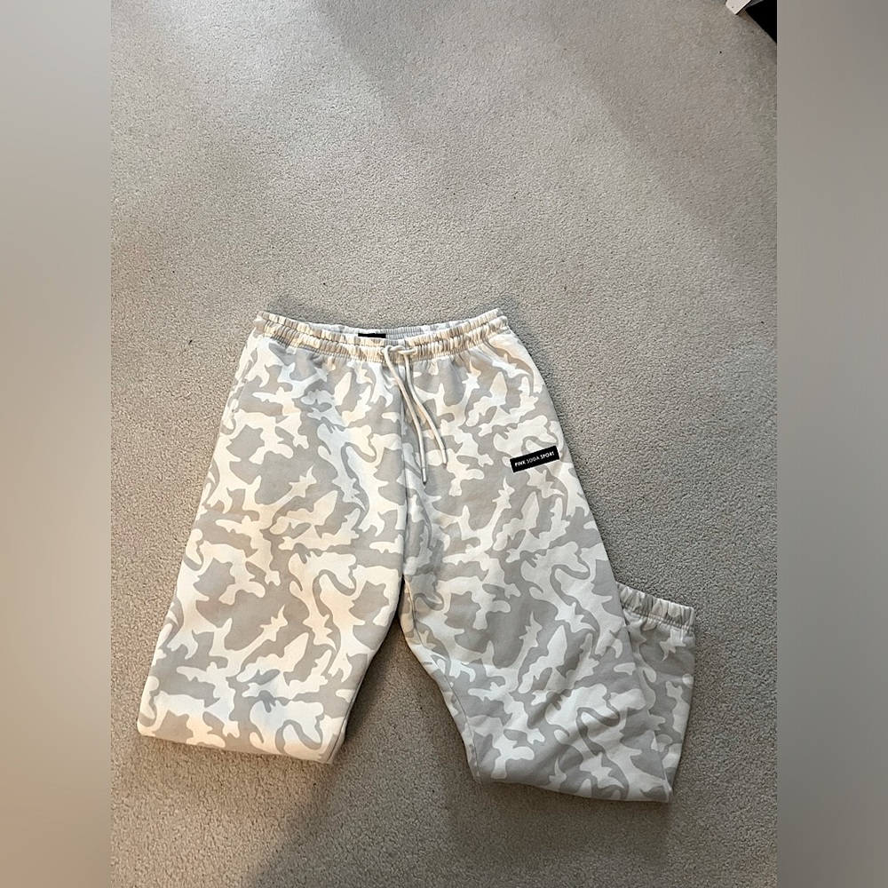 White Camo sweatpants PinkSodaSports.